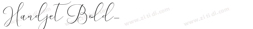 Handjet Bold字体转换